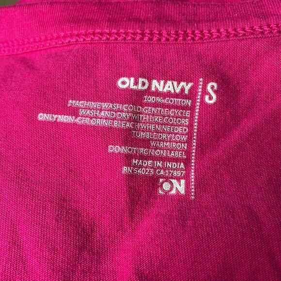 Old Navy Barbiecore Hot Pink Short Sleeve Dress w/Pockets (Size: Small) - Picture 8 of 8